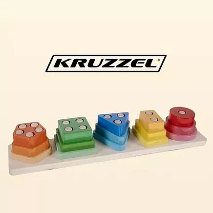 Wooden puzzle sorter Kruzzel 22492