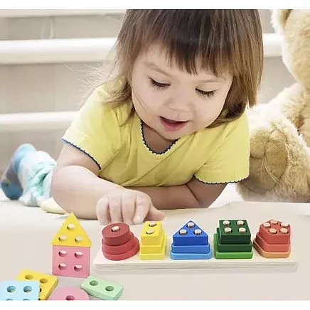 Wooden puzzle sorter Kruzzel 22492