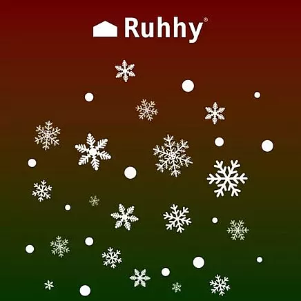 Ruhhy Christmas Window Stickers 22359