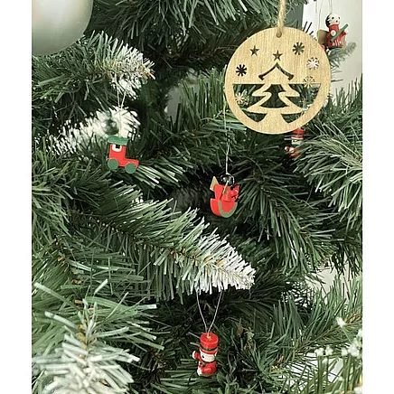 Baubles/Christmas tree pendants 10pcs Ruhhy 22943