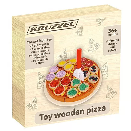 Wooden pizza - set 22471