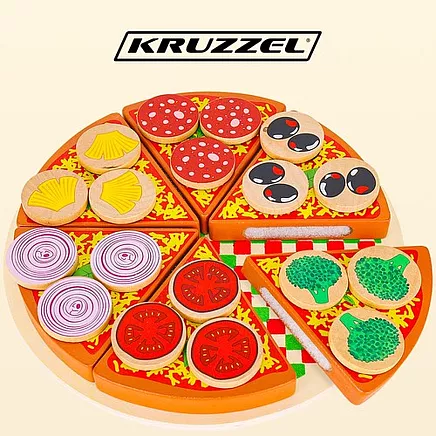 Wooden pizza - set 22471