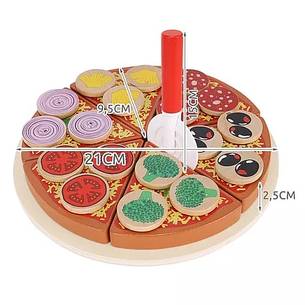 Wooden pizza - set 22471