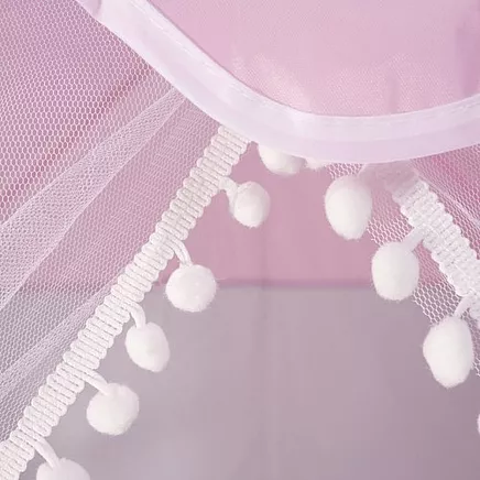 Bērnu sapņu rotaļu telts ar LED gaismām - droša un jautra iekštelpu un āra rotaļu telts meitenēm ar izturīgu materiālu un smalka sieta logiem, ideāli piemērota lietošanai mājās un dārzā