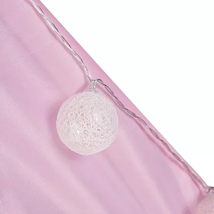 Bērnu sapņu rotaļu telts ar LED gaismām - droša un jautra iekštelpu un āra rotaļu telts meitenēm ar izturīgu materiālu un smalka sieta logiem, ideāli piemērota lietošanai mājās un dārzā