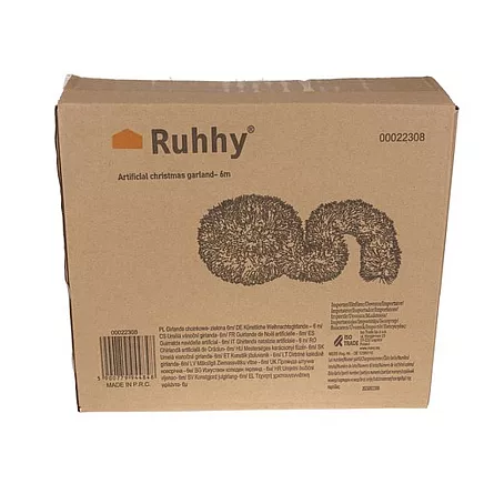 Ziemassvētku Eglīšu Virtene - Zaļa 6m Ruhhy 22308