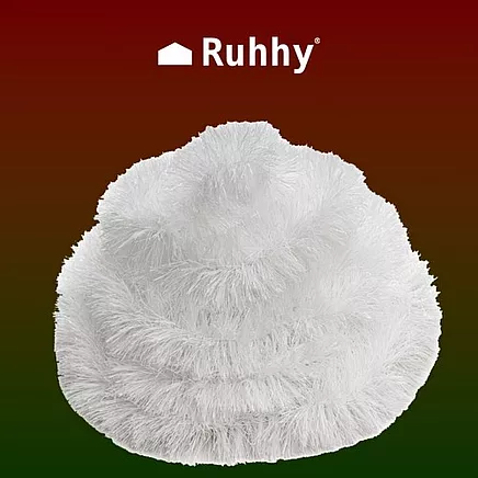Christmas tree garland - white 6m Ruhhy 22307