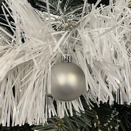 Christmas tree garland - white 6m Ruhhy 22307