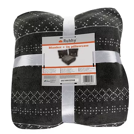 Blanket 1.6x2m + 2x pillowcase Ruhhy 22598