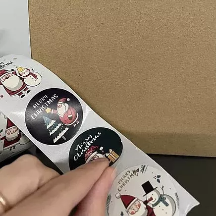 Christmas stickers - roll 500pcs Ruhhy 22328