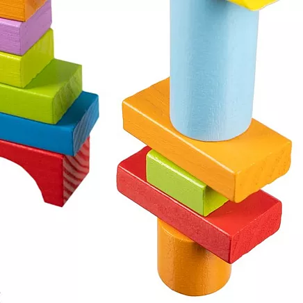 Wooden blocks - 100pcs Kruzzel 22666