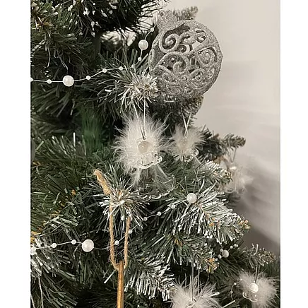 Transparent baubles - angels 6 pcs. Ruhhy 22497