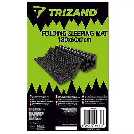 Folding sleeping mat 180x60x1cm Trizand 22870