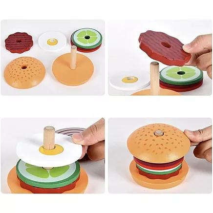 Kruzzel 22673 Koka Rotaļu Burgers