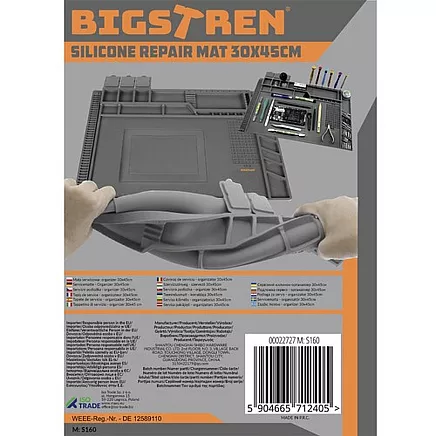 Silikona servisa paklājiņš-organizators 30x45cm Bigstren 22727