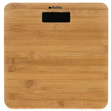 LCD bathroom scale - wooden Ruhhy 22522