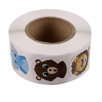 Motivējošas Jautras Uzlīmes - Rullis 500 Gab.