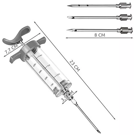 Meat injector + 3 needles Ruhhy 23055