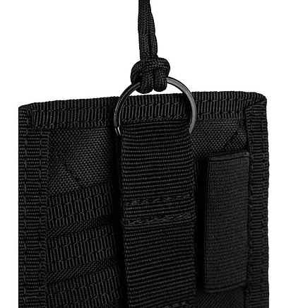 Daudzfunkcionāls ID kartes un caurlaides maciņš Trizand 23029 ar lentu, melns