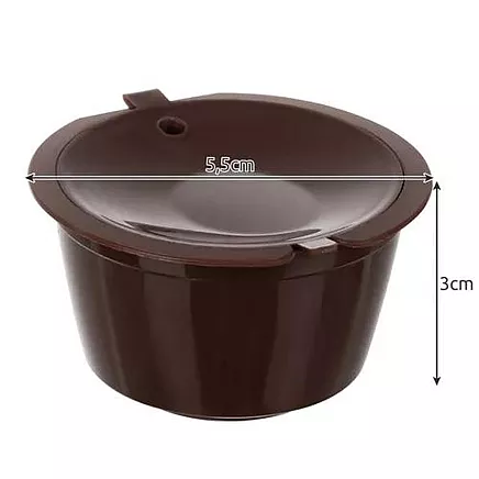 Atkārtoti lietojamās kapsulas kafijas pagatavošanai, Dolce Gusto kafijas automātiem, 6...