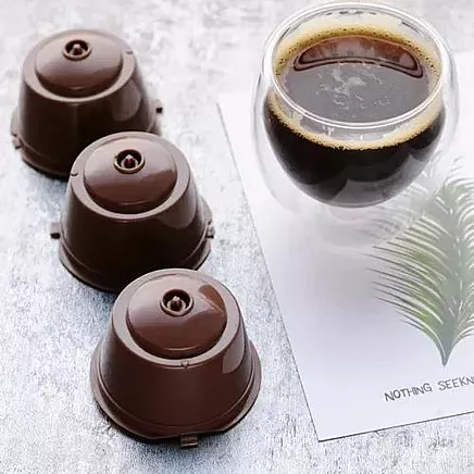 Atkārtoti lietojamās kapsulas kafijas pagatavošanai, Dolce Gusto kafijas automātiem, 6...