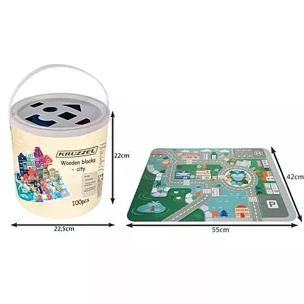 Koka Klucīši - Pilsēta, 100 gab. Kruzzel 19159