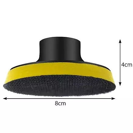 Набор высокоскоростных 80-миллиметровых полировальных губок - липучки двойной жесткости для превосходной полировки лакокрасочного покрытия с адаптером - 3000 об/мин для максимальной эффективности - 12 предметов в наборе для чистки автомобиля