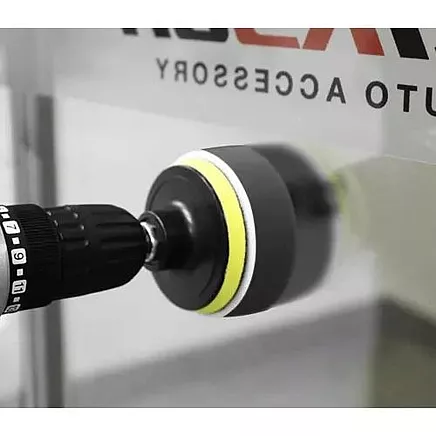 Набор высокоскоростных 80-миллиметровых полировальных губок - липучки двойной жесткости для превосходной полировки лакокрасочного покрытия с адаптером - 3000 об/мин для максимальной эффективности - 12 предметов в наборе для чистки автомобиля