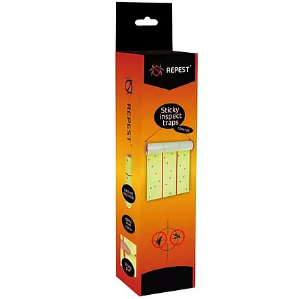 Промышленный клейкий рулон для ловли насекомых - 10 метров, нетоксичный, без запаха - идеально подходит для домов, ферм, теплиц и коммерческих помещений