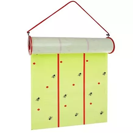 Промышленный клейкий рулон для ловли насекомых - 10 метров, нетоксичный, без запаха - идеально подходит для домов, ферм, теплиц и коммерческих помещений