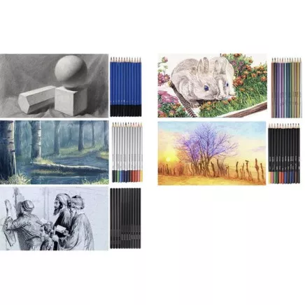 Sketching set 74pcs Maaleo 19178