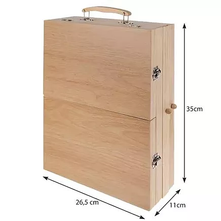 Полный набор для рисования из 83 предметов с портативным чемоданом, мольбертом и различными художественными принадлежностями - высококачественный деревянный ящик для хранения с практичными отделениями