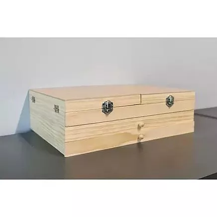 Полный набор для рисования из 83 предметов с портативным чемоданом, мольбертом и различными художественными принадлежностями - высококачественный деревянный ящик для хранения с практичными отделениями