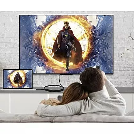 Isoxis 4K DisplayPort HDMI cable - universal, gold-plated, Plug & Play, Ultra HD resolution - compatible with TV, PC, PS5 and other devices