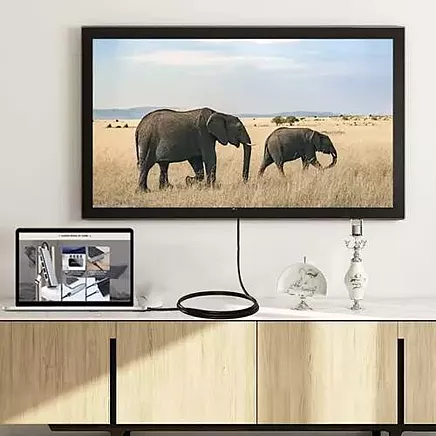 Isoxis 4K DisplayPort HDMI cable - universal, gold-plated, Plug & Play, Ultra HD resolution - compatible with TV, PC, PS5 and other devices