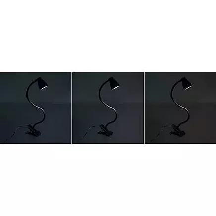 Galda lampa ar klipsi un pamatni Izoxis 19454, melna