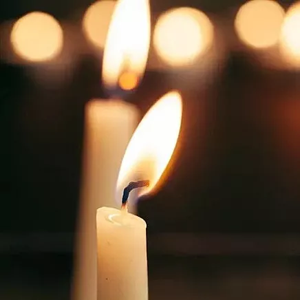 White taper candle - set of 40