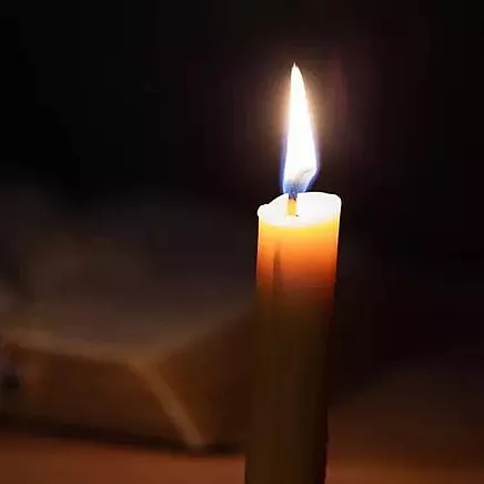 White taper candle - set of 40