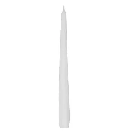 White taper candle - set of 40