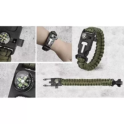 Ultimate 32 gab. ūdensizturīgs izdzīvošanas komplekts ar melnu futrāli.