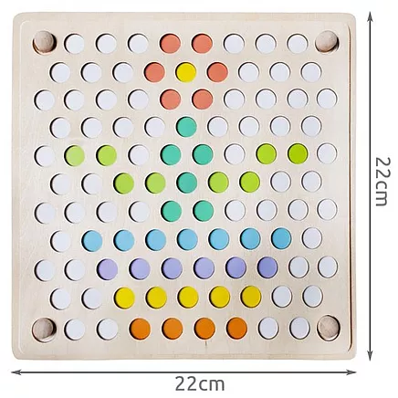 Attīstošā koka mozaīka ar bumbiņām 22403