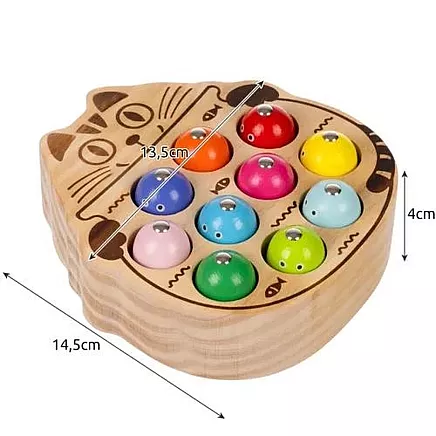 Attīstošā Spēle Magnētiskā Makšķerēšana, kaķu formā