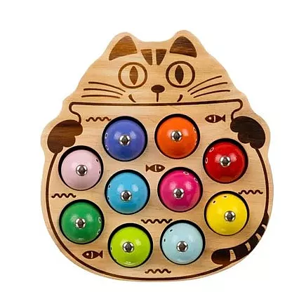 Attīstošā Spēle Magnētiskā Makšķerēšana, kaķu formā