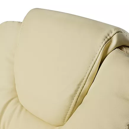 Office chair with footrest - beige Malatec 23287