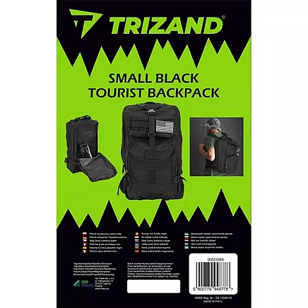 Taktiskā militārā mugursoma 26L pārgājieniem 23089, melna