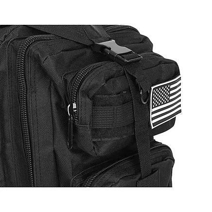 Taktiskā militārā mugursoma 26L pārgājieniem 23089, melna