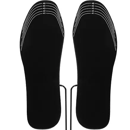 Apsildāmas Sildošās Apavu Zolītes, Kāju Sildītājs ar USB, Izmērs 41-46, 2 gab.