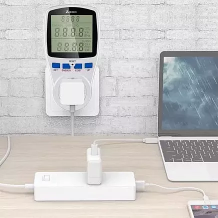 Ваттметр измеритель потребления энергии, ЖК-экран