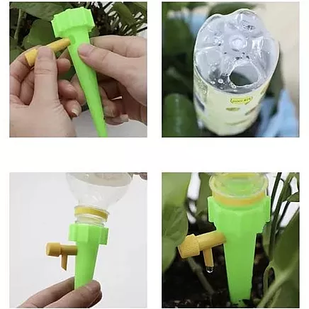 Automātiskais augu laistītājs puķu podiem 23486, zaļš