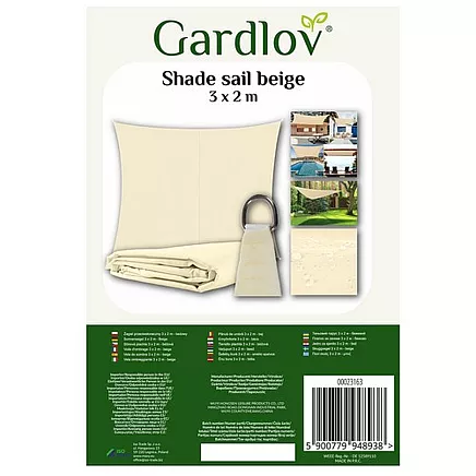 Shade sail 3x2m - beige